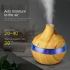 300 ml mini bärbar aromaterapi eterisk olja diffusor bambu luftfuktare träkorn ultrasonic cool dim diffusorer med ändring 2598