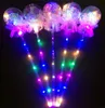 Dzieci LED LED Magic Wand Fairy Sticks Bow HaTheld Słyszeć okrągłe gwiazda Wedding Party Concert Decor Walentynkowe prezent HHA9359663859