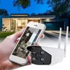 Cámara de seguridad WIFI 1080P HD Smart Home Sistema de visión nocturna de red al aire libre Visión nocturna a todo color