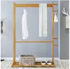 Cintre en bambou arbre à vêtements étagère de chambre à coucher porte-vêtements en bambou cintre de sol domestique porte-serviettes de salle de bain meubles de chambre