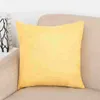 Pillowcase Solid Color Cotton Linen Square Design Throw Pillow Case Cushion Cover Decor Pillow Case Blank Christmas Decor Gift