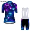 Sptgrvo lairschdan pro feminino conjunto de ciclismo ropa ciclismo menina ciclo wear mtb bicicleta ciclismo roupas feminino almofada gel corrida terno