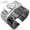 Zwart Rvs Horlogebanden Armband 18mm 20mm 22mm 24mm Solid Metal Horloge Band Mannen Strap Accessoires + Tool + Gratis verzending