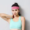 Silicone Breathable Head Band Solid Color Sport Work out Running Hair Bands Sweatband headwraps