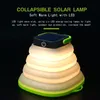 Портативная светодиодная телескопическая лампа USB Solar Charge кемпинговые фонари IP67 Водонепроницаемый солнечный светодиодное наружное освещение для аварийного освещения палатки