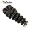 4x4 cabelo humano virgem fechamento de renda hdmarrom com cabelo de bebê solto onda profunda ondulado natural preto nova york7256674