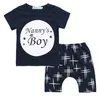 Kids Baby Kleding Jongens Zomer Kleding Sets Meisjes Brief Korte Mouw Tops Star Haroun Shorts Suits Fashion T-shirt PP Pants Outfits B5028