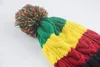Fashion -Rasta Slinky Beanie Knitte Beanie Wool Baggy Slouchy Winter Warmkull Caps Hats2451274