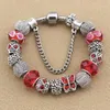 Temperament butterfly charm bracelet for Pandora silver plated DIY beaded ladies bracelet high quality with original box free shipping