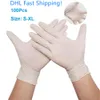 DHL Fast Shipping ! 4 Size S-XL Disposable Nitrile gloves 100pcs Start Protective Gloves Factory Salon Household Rubber Garden Gloves FS9517