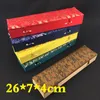 Étendre les boîtes-cadeaux rectangulaires en brocart de soie pour la boîte de rangement de collier de bijoux artisanat décoratif rouleau de peinture baguettes boîte-cadeau d'éventail à main