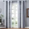 Gris Sheer gasa semi cortina cortinas para el dormitorio cocina Salón raya Gradiente Inicio decortion tul en Windows