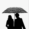 Creatieve retro krant Sunny Umbrella Dual Use Trifold Fold Men Women Student Fashion Persoonlijkheid Geschenk paraplu hele3304084