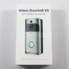 Smart V5 Doorbell Hem Trådlös 720p HD WiFi Realtid Videokamera Tvåvägs Audio Night Vision Dörrklocka med appkontroll