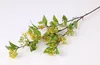 5個/ロットシミュレーション3フォークシングルブランチパールフルーツフラワーアレンジメント人工植物偽花結婚式の装飾レイアウトDIYの花輪