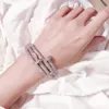 Marques chaudes à vis des ongles de forage complet bracelet bracelets féminins bangles punk pour le meilleur cadeau de bijoux de qualité supérieure de qualité luxueuse à double pont
