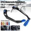 2Pcs/set CNC Aluminum Motorcycle Handlebar Brake Clutch Levers Protector Guard For Yamaha R3 R25 Yzf R1 R6 Handlebars Motorc Parts