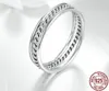 PR2 Authentieke 100% 925 Sterling zilveren boog knoop stapelbare ring micro pave cz rose kleur vrouwen bruiloft sieraden