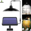Lampe de hangar solaire extérieur intérieur 16 LED suspension Camping éclairage étanche pour jardin cour décoration télécommande