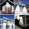 Lampes solaires LED extérieur haute qualité puissance LED capteur de mouvement applique murale sans fil 11000mah lampadaire