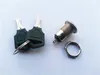 Freeshipping 100 stks Sleutelschakelaar 12mm Aan / Uit Lock Switch KS-01 TWEE KEYStoets SET