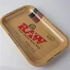 Raw Medium Size 275*175*23mm Tobacco Rolling Metal Tray Chic Hand Roller Tobacco Grinder Glass Pipe Smoking Cig Tools Rolling Trays 14