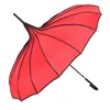 Vanlig färg pagod paraply 16 rak benstång manual långa paraplyer som gåva härliga med olika färger som säljer 24ll J17557108