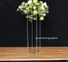 80cm tall Clear Acrylic Flower Stand Frame For Wedding Event Decoration Floristic Table Centerpiece Modern Decor