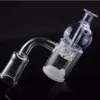 Top quality Opaque Bottom Gavel Flat Top Quartz Banger dab Nail 10mm 14mm 18mm Male Female Glass Bubble Spinning Carb Cap Terp Pearl