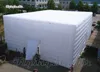 Utomhusbelysning Uppblåsbara kubält 8m Long Customized Cover Garden White Pop Up Marquee Struktur Hus för reklamhändelse och fest