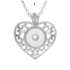 Collana a scatto Moda bella collana con ciondolo a scatto Fai da te Ginger Snap Gioielli con catena Fit 18mm charm Button woen uomini regalo charms collane