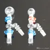 Recuperar apanhador de cinzas para bongo de vidro 45 90 graus 14mm 18mm feminino masculino adaptador de vidro comum com clipe deeck para dab rigs bong