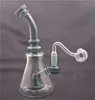 Glasbägare Bong Heady Water Bong Tjock Glas Bongs med 14mm Glasolja Brännare Rör och rökskål Bubbler Dab Oil Rig Bong