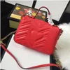 2020 bolsas de patrón clásico del amor del corazón de la onda de la taleguilla de las mujeres bolsos con asa de hombro bolsa de la cadena Crossbody del monedero de compras bolsas KHG