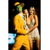 Halloween The Jim Carrey Cosplay Costume Verde Vestido de Funcos Adultos Face Halloween Festas de Cosplay Filmes Sh1909223912431