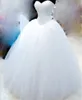 Yeni Basit Beyaz Kabarık Balo Sevgiliye Quinceanera Elbiseler Parti Elbise Özel Durum Elbise Tatlı 16 Vestido Longo QC1501