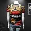 2020 tide brand net red ice silk T-shirt male printing thin section social people large size fat man short sleeve trend bottoming shirt 7XL