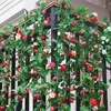 1.8 Meter Artificial Rose Flower Fake Hanging Decorative Roses Vine Plants Leaves Artificials Garland Flowers Wedding Wall Decor