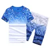 Men Outfit Tracksuit Casual Summer Men's Set Mens Floral T-Shirt + Print Beach Shorts Shirts Pants Two Piece Jogger Suit1
