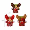 Christmas Decorations Headband Antler Head Buckle Headdress Antlers Red Nose Children Dress Shooting Props1