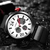 Sinobi Marca de Luxo Homens Militar Esporte Relógios Homens Digitas Relógio de Quartz Completo Cronógrafo Cronógrafo Relógio de Pulso Relogio Masculino