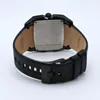 50 mm big cadran rectangle day date ceinture en cuir quartz mens montres de mode numérique robe de robe de robes