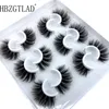 NOVO 6 pares 100% real Mink cílios 3D Natural cílios postiços 3d Mink Lashes macia pestana Extensão Kit de maquiagem Cílios