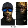 Lindos hombres de bufanda de cara de animal Skiing Neck Warmer 3d Wolf Dog Orangutan Sports Masking Fishing Ciclismo Skiing Bandanas Neck Gaiter Balacl8893922