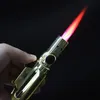 New Arrival Four Tubes Torch Turbo Lighter New Spray Gun Jet Butane Cigar Lighter Gas Cigarette 1300 C Windproof Lighter No Gas