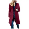 Mulheres Overcoat Womens Winter Winter Lapel Casaco Casaco Casaco Long Overcoat Outwear Manteau Femme