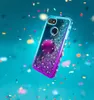 Google Pixel 3a CaseBling Diamond Strass Moving Liquid Holographic Sparkle Glitter Cases avec béquille pour filles femmes2293072