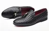 Glands hommes chaussures habillées en cuir tissage Oxford chaussures pour hommes mocassins italie noir blanc Derby chaussures de mariage formelles grande taille 38-48
