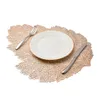 Placemat Table Mat Simulation Plant Leaf PVC PAD DÉCORATIF TABLE COINSER