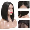 Short Human Hair Wigs Straight 4X4 Lace Frontal Wig Bob Lace Front Wigs Brazilian Lace Front Human27443718620924